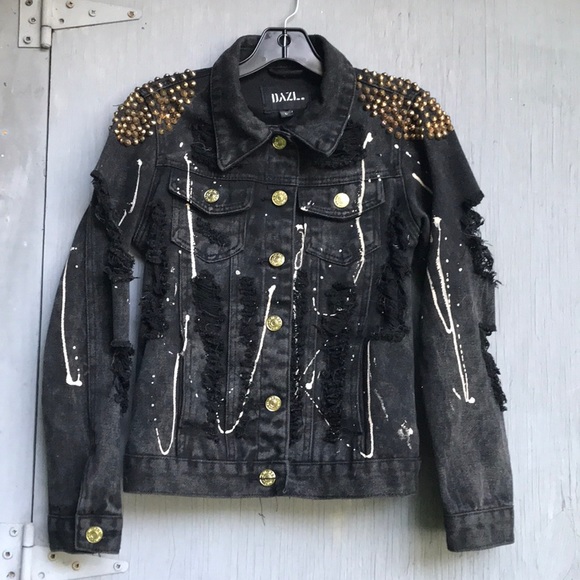 Distressed denim jacket - Picture 8 of 16
